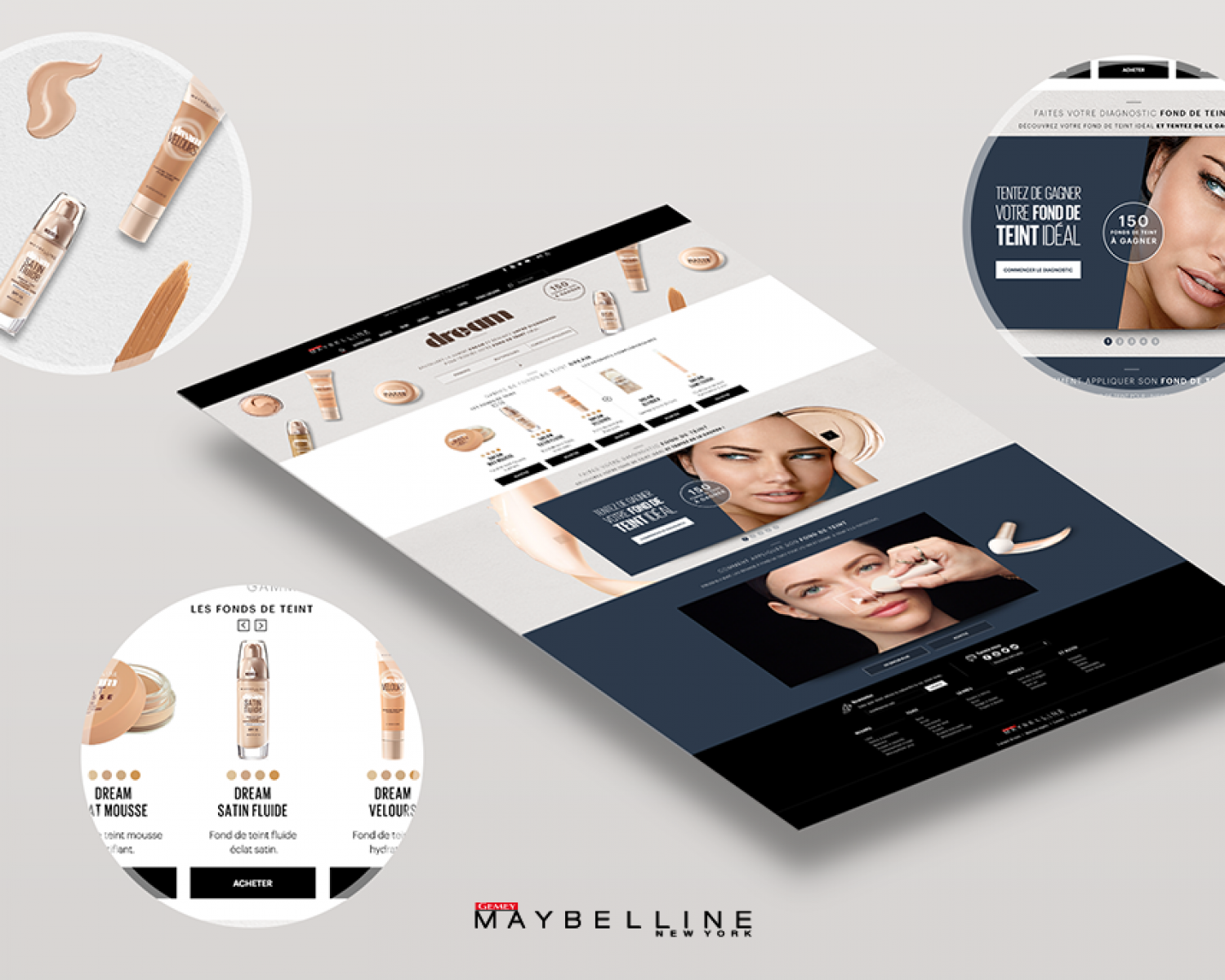 Gemey Maybelline : Dream landing page